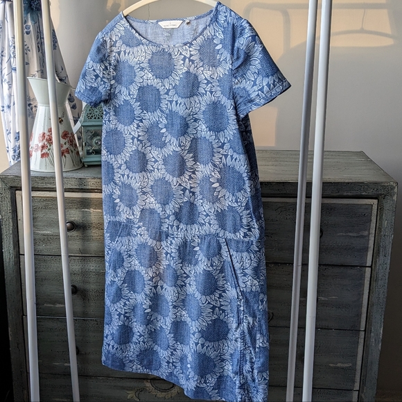 Seasalt Cornwall Veryan Shift Dress, US 4, Blue - Picture 10 of 10